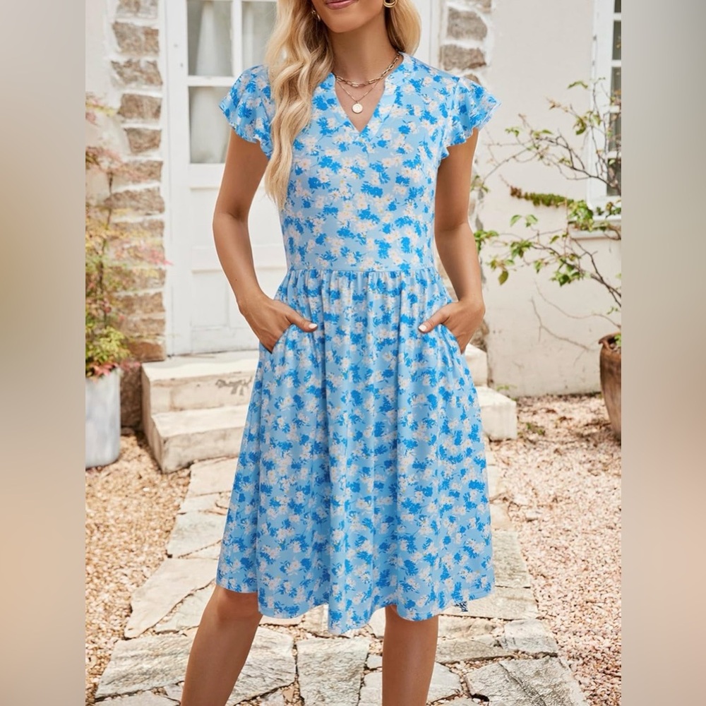 38 Elegant short Sleeve Dress - Picture 4 of 5